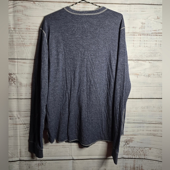 AE Super Soft Long-Sleeve Duofold Henley Thermal T-Shirt Mens Size Large - Picture 2 of 5